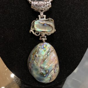 Abalone shell drop pendant